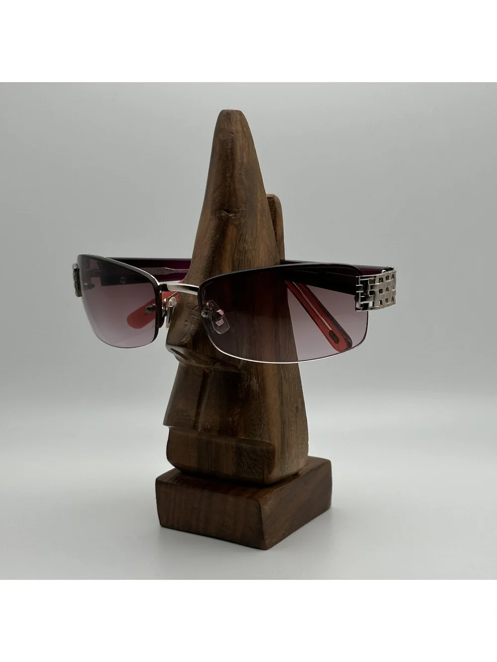 Fossil Women's Rimless Sunglasses with Purple Gradient Lenses and Ombre Arms